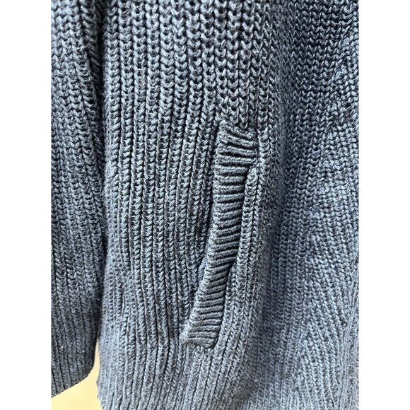 Women’s shade of blue zipper sweater - Picture 5 of 9